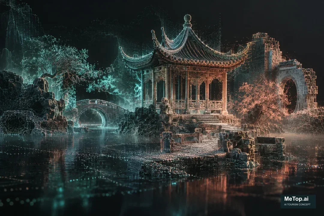 三维空间数字化概念示意,AI 生成